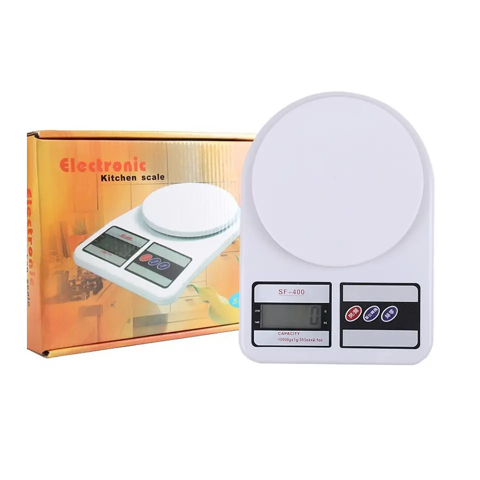 Balanza Pesa de Cocina Digital 7 Kilos Blanca 7