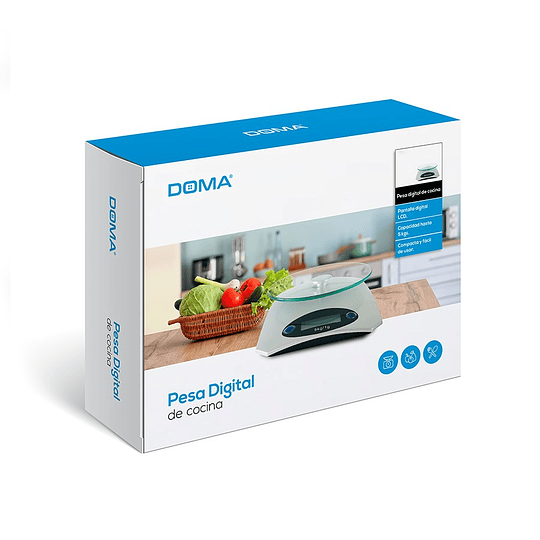 Balanza Pesa Digital de Cocina Doma 5kg DM0036