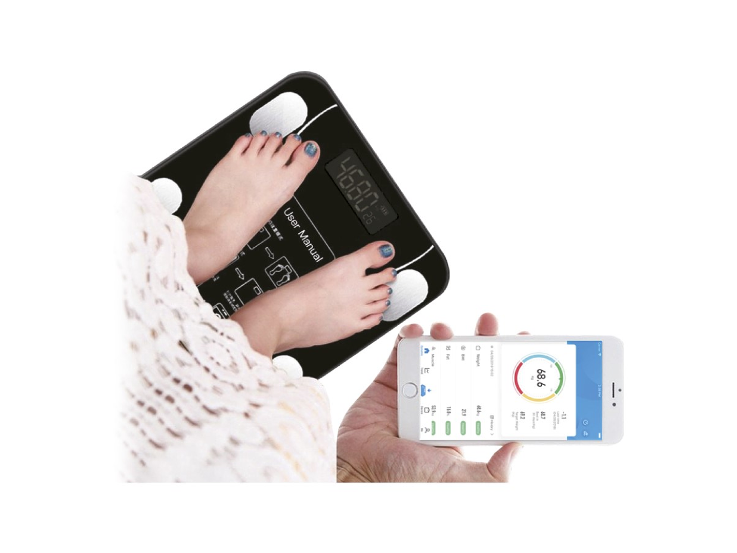 Pesa balanza de baño digital BT Inteligente TL326 2