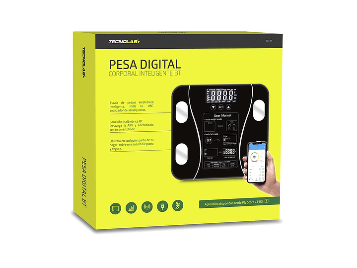 Pesa balanza de baño digital BT Inteligente TL326 3