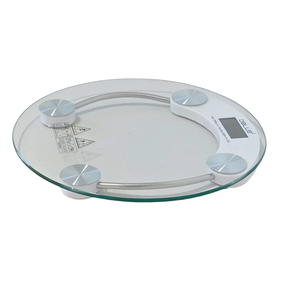Balanza Digital de Baño Vidrio Templado Dblue Circular 2