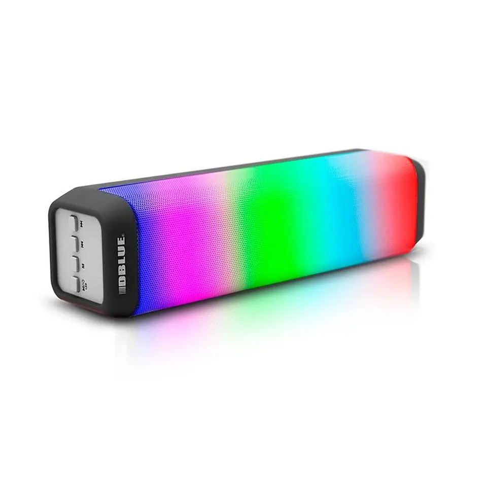 Parlante Inalámbrico Bt/Sd/Radio Multicolor Dblue DBS048BK Negro 1