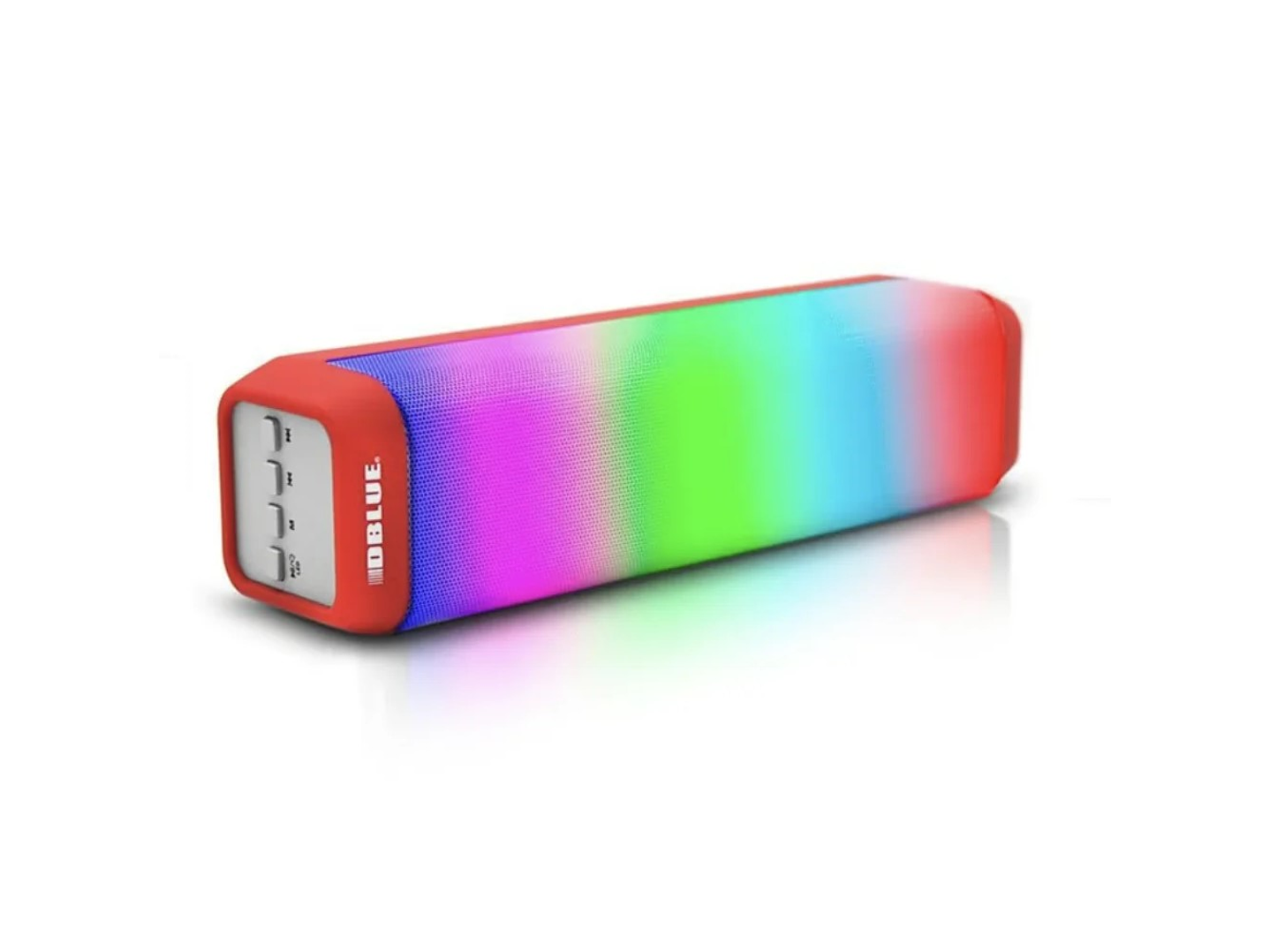 Parlante Inalámbrico Bt/Sd/Radio Multicolor Dblue DBS048R Rojo 1