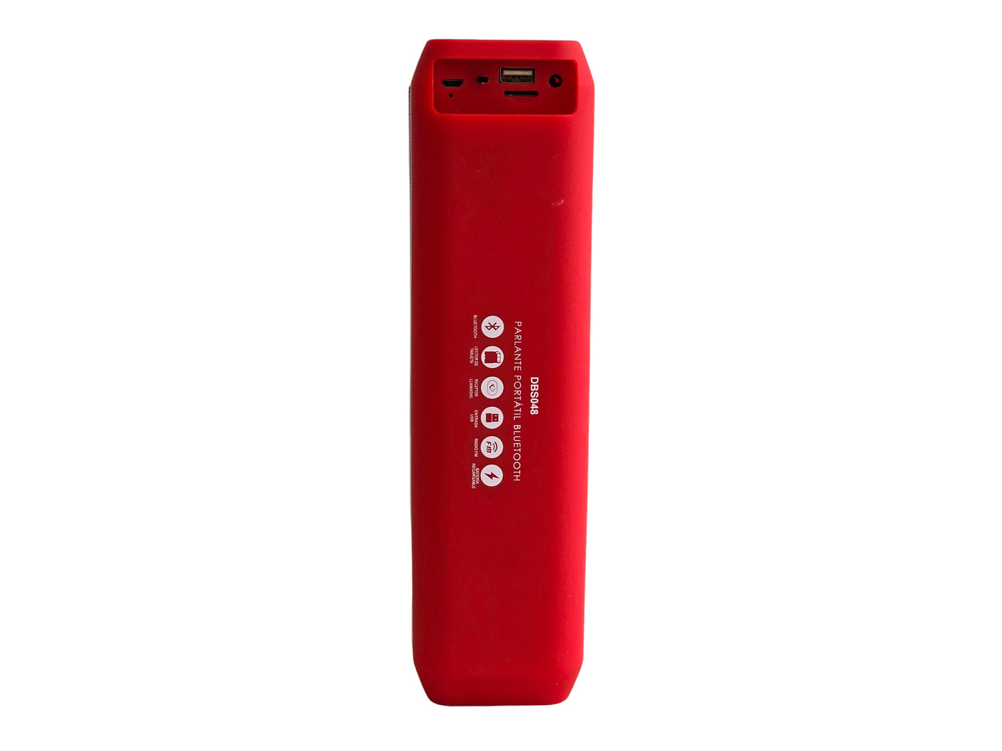 Parlante Inalámbrico Bt/Sd/Radio Multicolor Dblue DBS048R Rojo 4