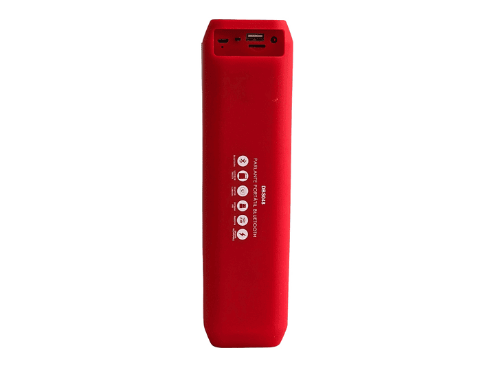Parlante Inalámbrico Bt/Sd/Radio Multicolor Dblue DBS048R Rojo 4