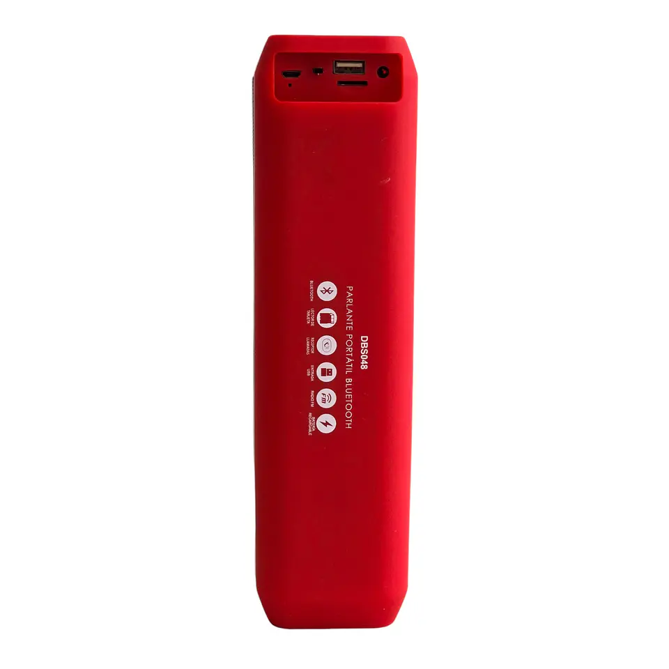 Parlante Inalámbrico Bt/Sd/Radio Multicolor Dblue DBS048R Rojo 4
