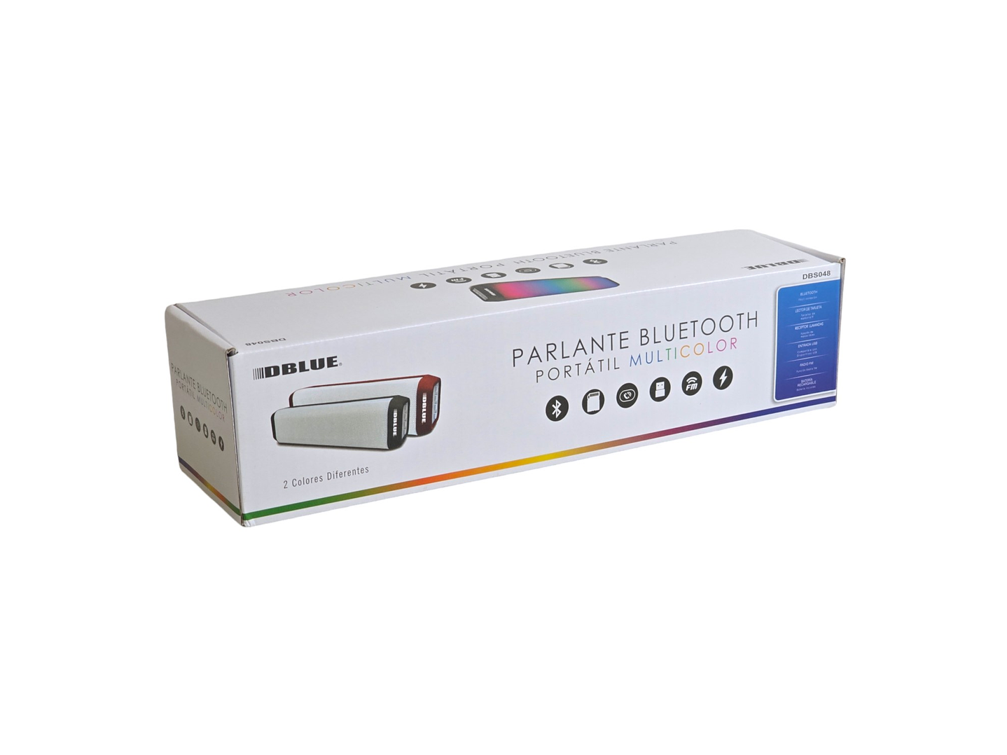 Parlante Inalámbrico Bt/Sd/Radio Multicolor Dblue DBS048R Rojo 7