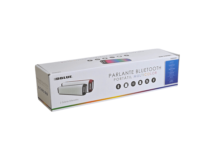 Parlante Inalámbrico Bt/Sd/Radio Multicolor Dblue DBS048R Rojo 7