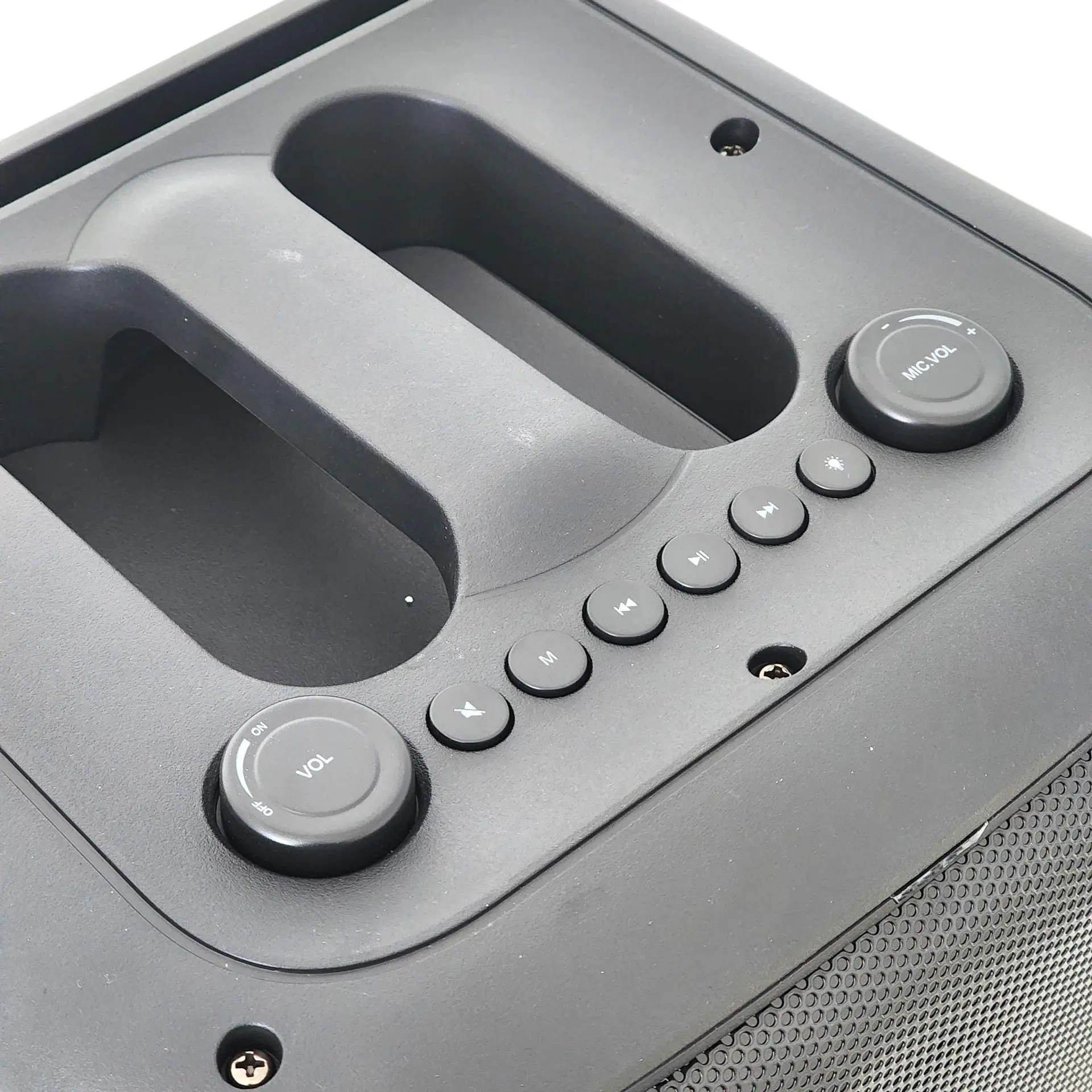 Parlante Karaoke BT Portátil Micrófono RGB Audiopro AP02097 4