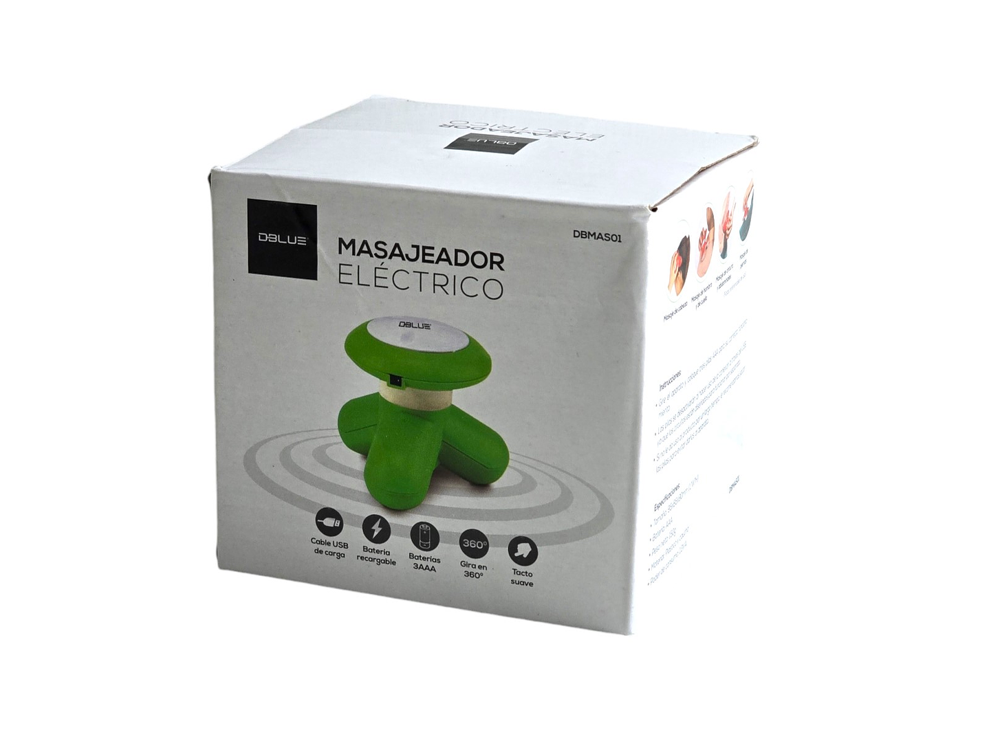 Mini Masajeador Para Cuello y Cabeza Dblue Verde DBMAS01G 6