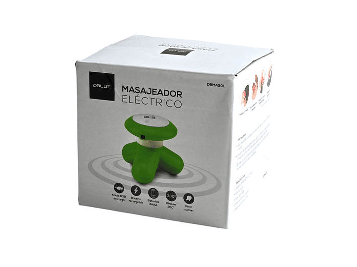 Mini Masajeador Para Cuello y Cabeza Dblue Verde DBMAS01G 6