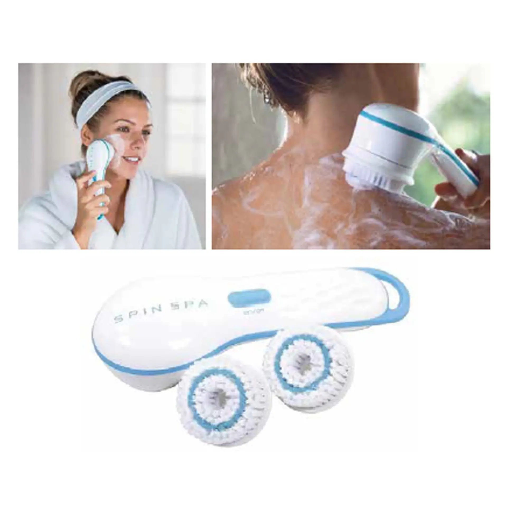 Cepillo Limpiador Facial Exfoliante Con 2 Cepillos a Pilas 2