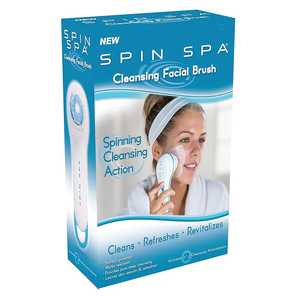 Cepillo Limpiador Facial Exfoliante Con 2 Cepillos a Pilas 4