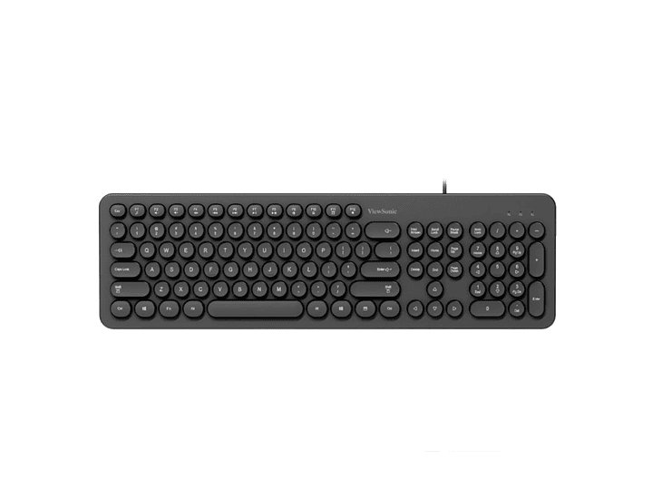Teclado USB teclas Redondas ViewSonic KU334 Negro 1