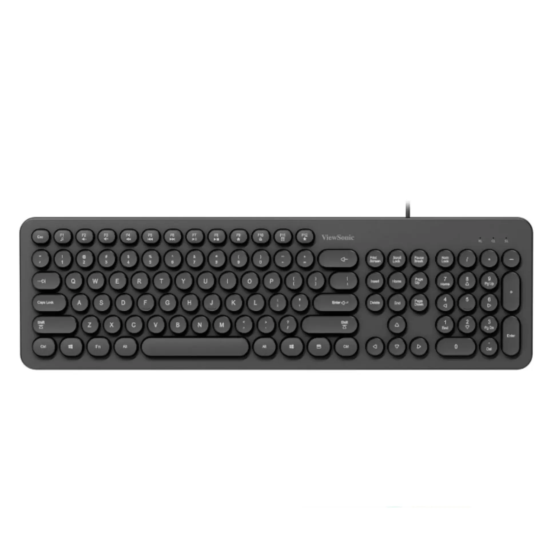 Teclado USB teclas Redondas ViewSonic KU334 Negro 1