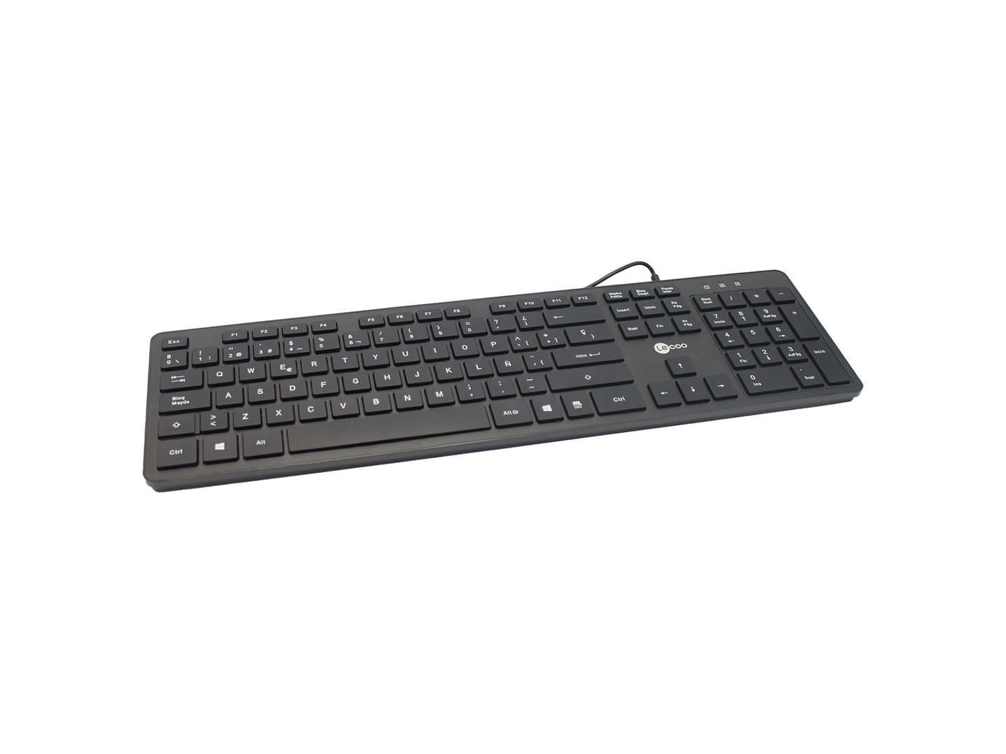 Teclado Usb Lecoo KB102 Alámbrico Negro 1