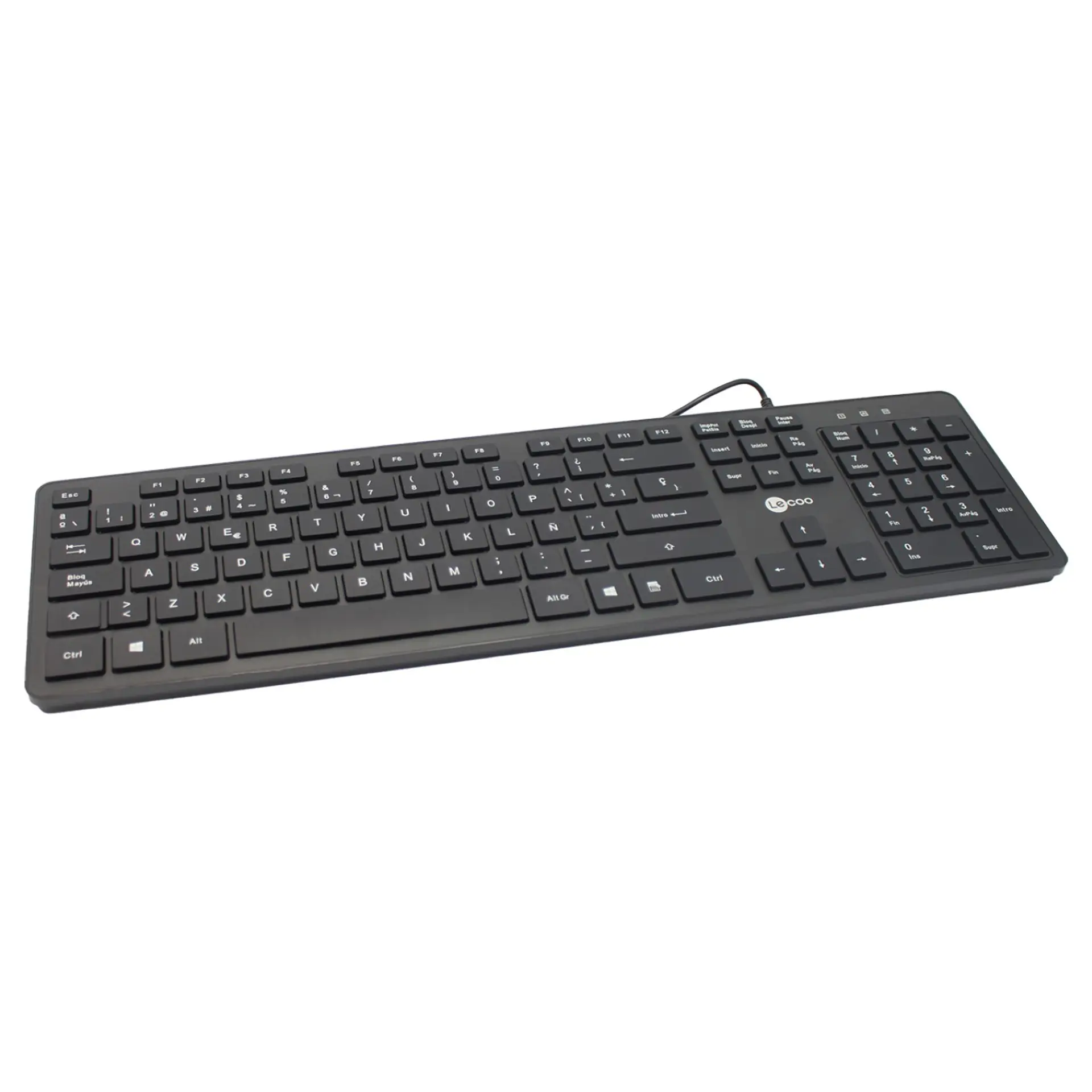 Teclado Usb Lecoo KB102 Alámbrico Negro 1