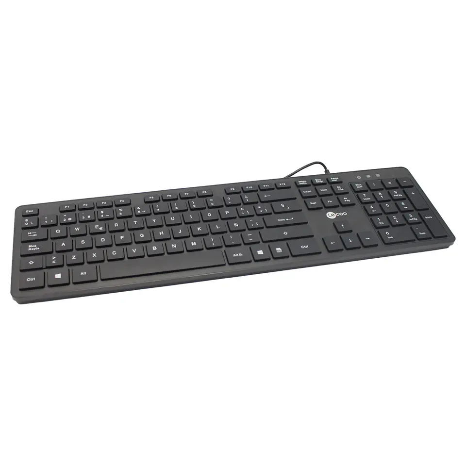 Teclado Usb Lecoo KB102 Alámbrico Negro 1
