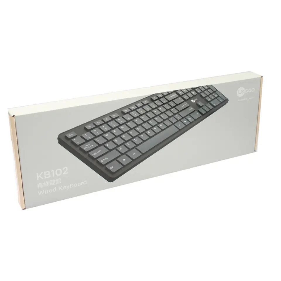 Teclado Usb Lecoo KB102 Alámbrico Negro 4