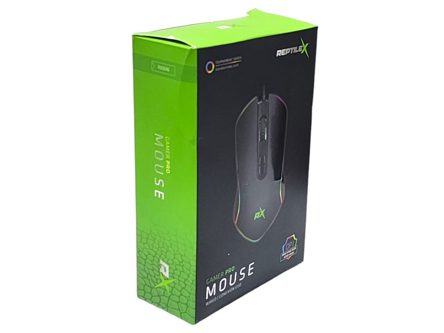 Mouse Gamer Pro RGB Óptico Usb Reptilex RX0046 6