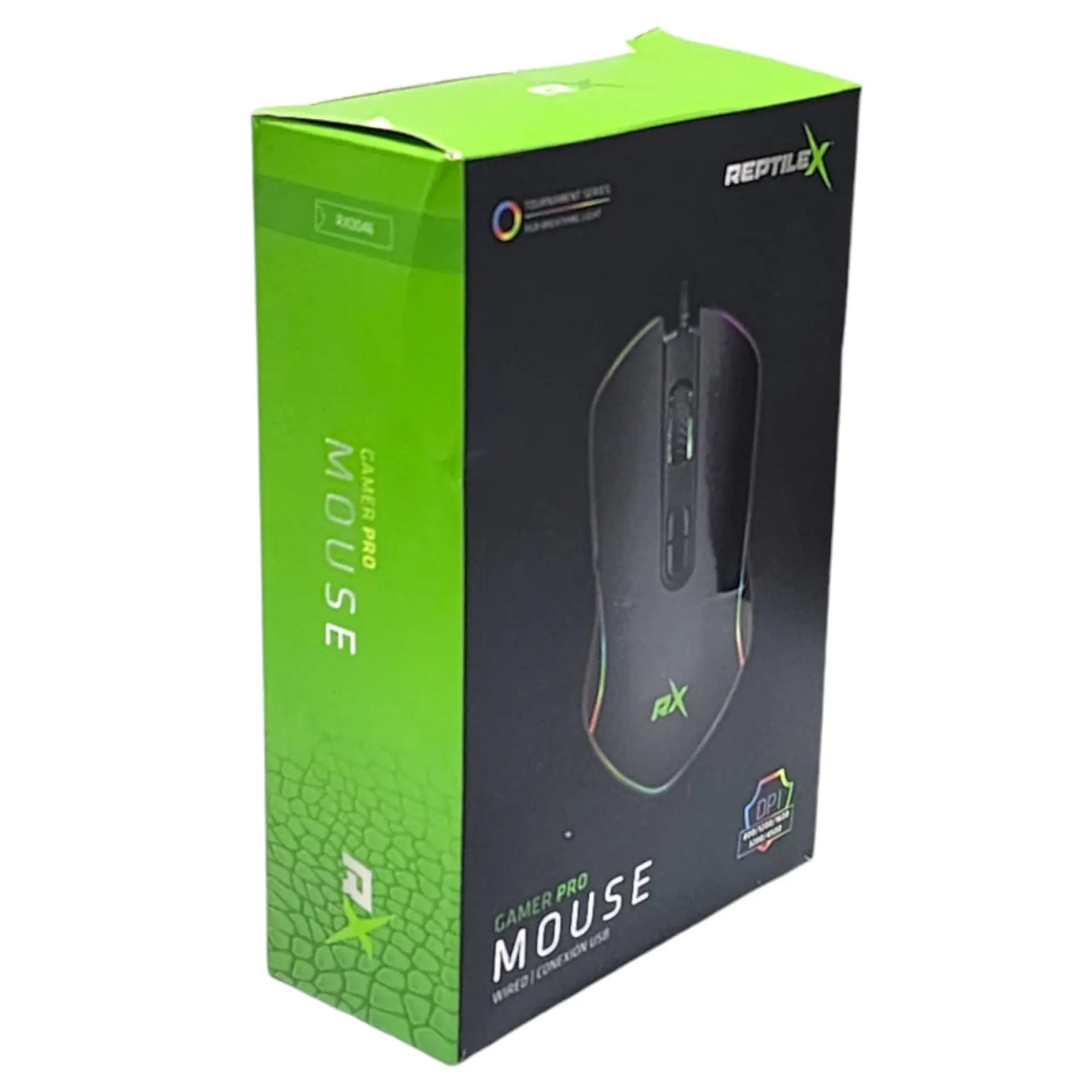 Mouse Gamer Pro RGB Óptico Usb Reptilex RX0046 6