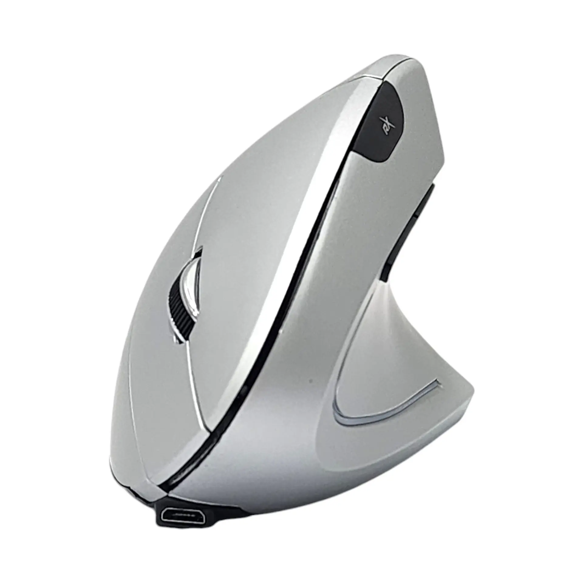Mouse Vertical Ergonómico Bt ReptileX Gris RX0053 1