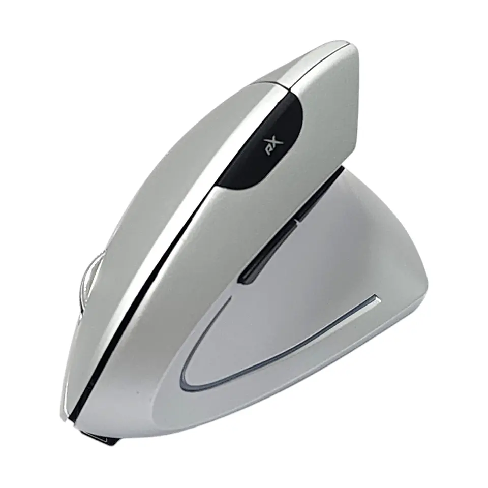 Mouse Vertical Ergonómico Bt ReptileX Gris RX0053 5