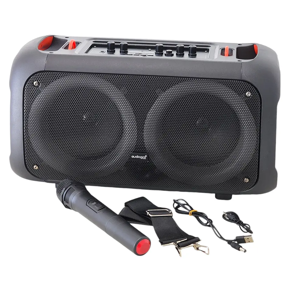 Parlante Karaoke BT Con Control De Bajos Rgb AP02098 5