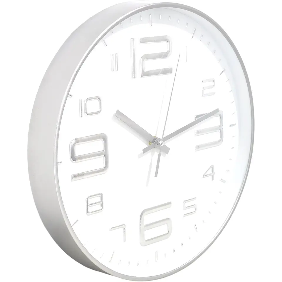Reloj de Pared Decorativo 30cm Plateado DBREL04 2