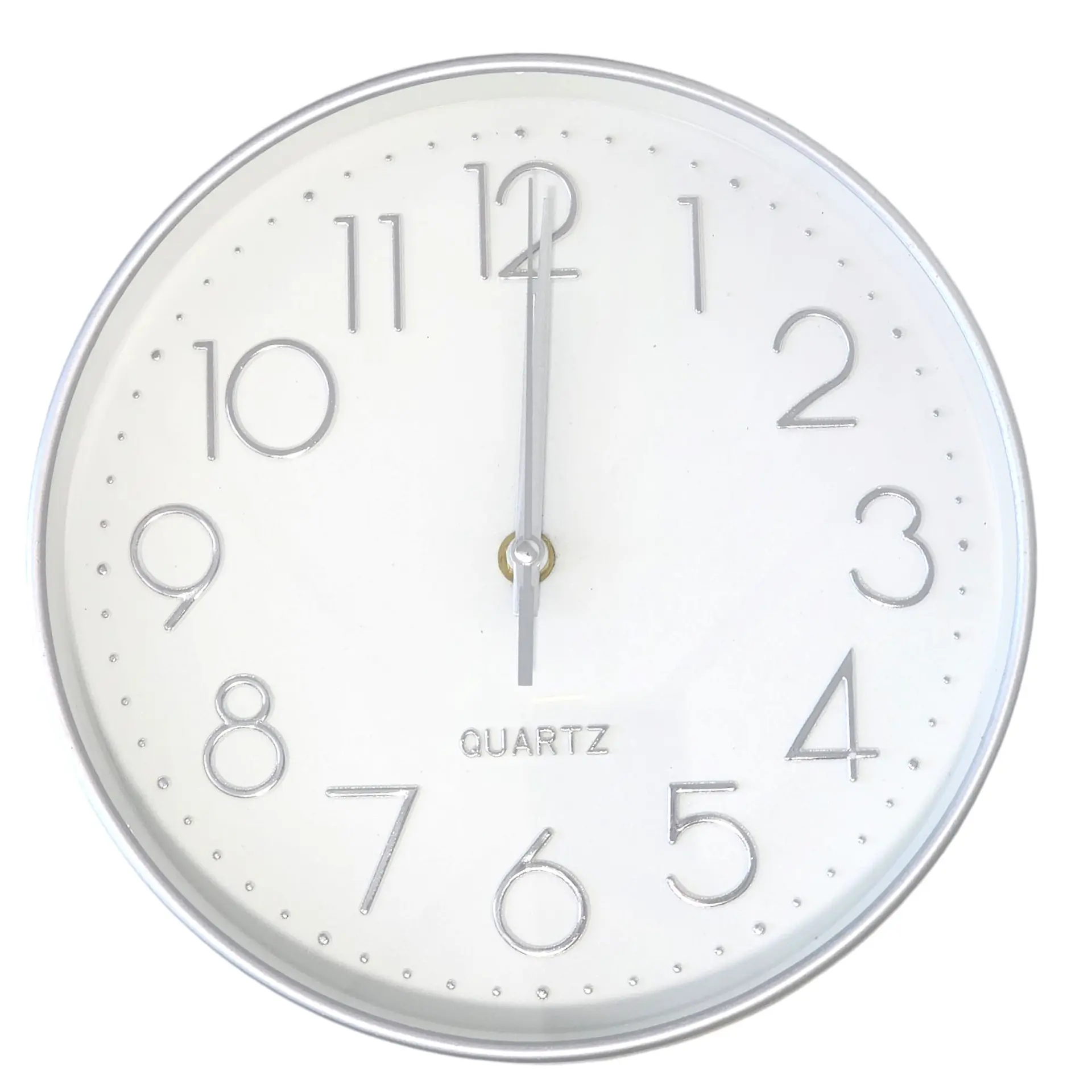 Reloj de Pared Decorativo 25cm Plata DBG1660 1