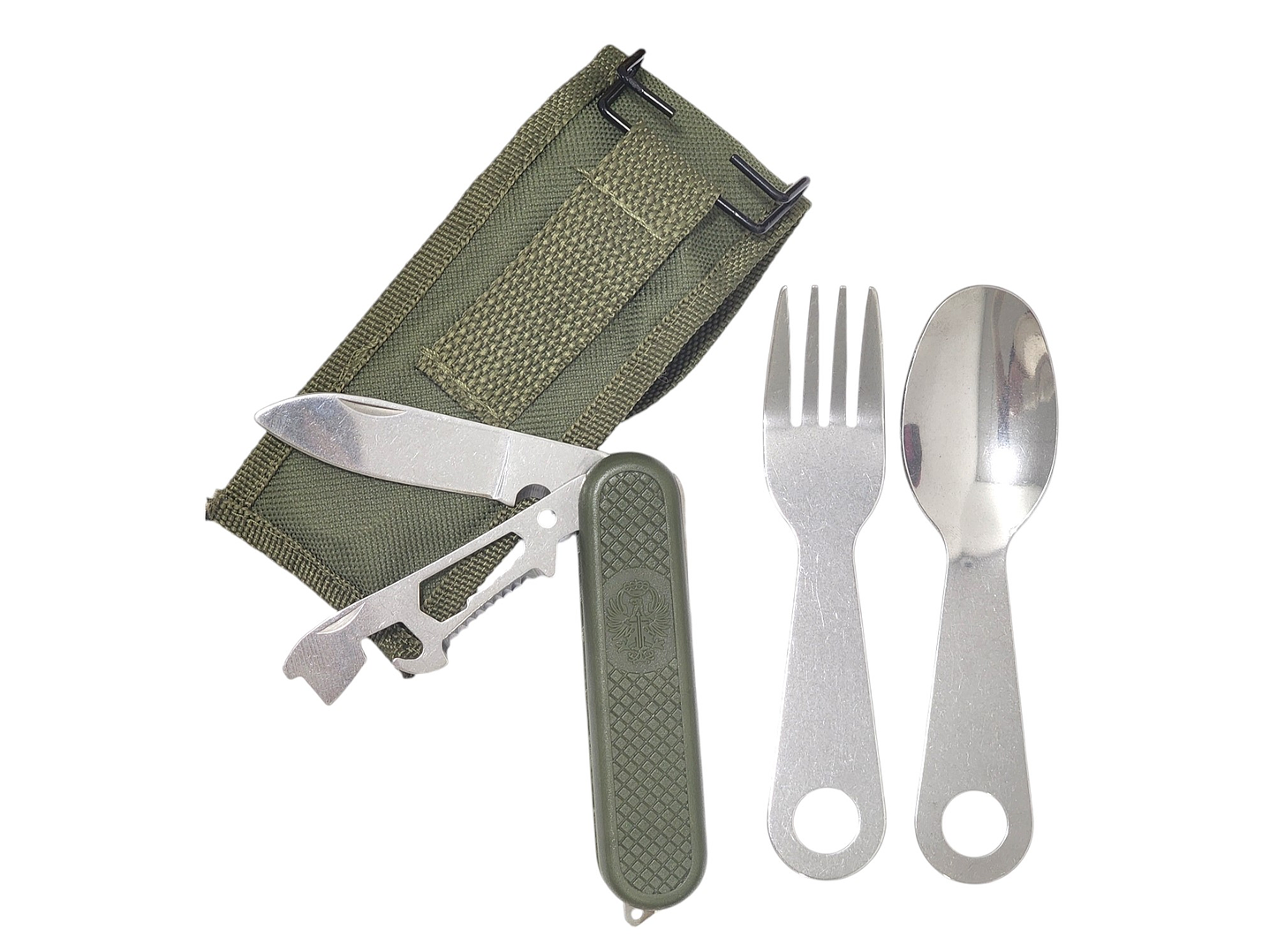 Set de navaja para camping + Cuchara y tenedor DBG1351 1