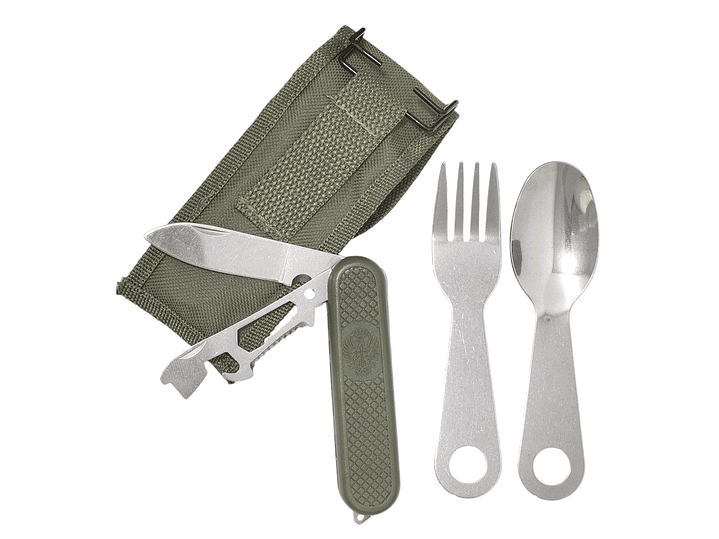 Set de navaja para camping + Cuchara y tenedor DBG1351 1