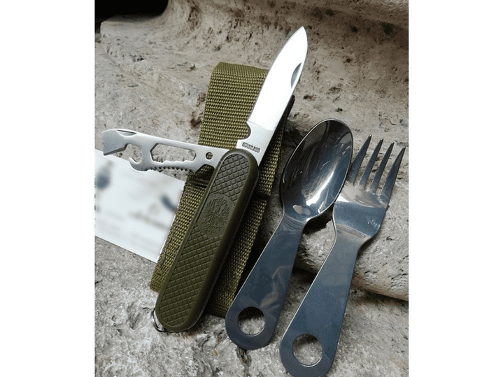 Set de navaja para camping + Cuchara y tenedor DBG1351 5