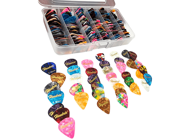 Set de 600 Uñetas para Guitarras HX0040 Hendrix 4