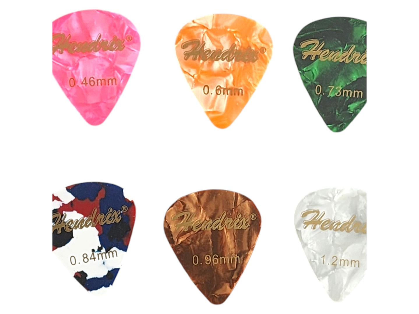 Set de 600 Uñetas para Guitarras HX0040 Hendrix 6