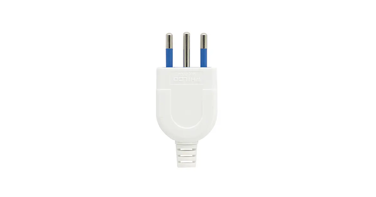 Enchufe Macho Vertical Blanco Philco 2P+T 79304 2500w Mayor