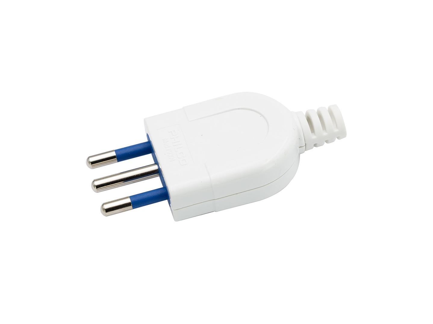 Enchufe Macho Vertical Blanco Philco 2P+T 79304 2500w 2