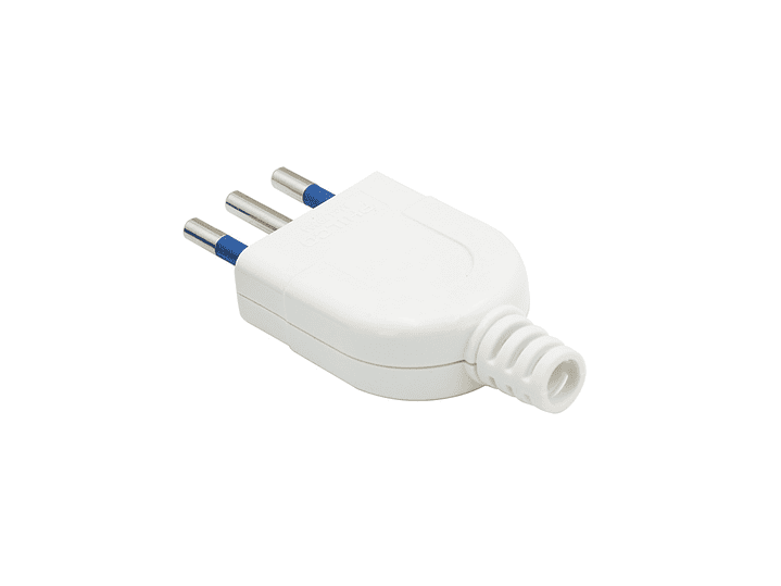 Enchufe Macho Vertical Blanco Philco 2P+T 79304 2500w 3