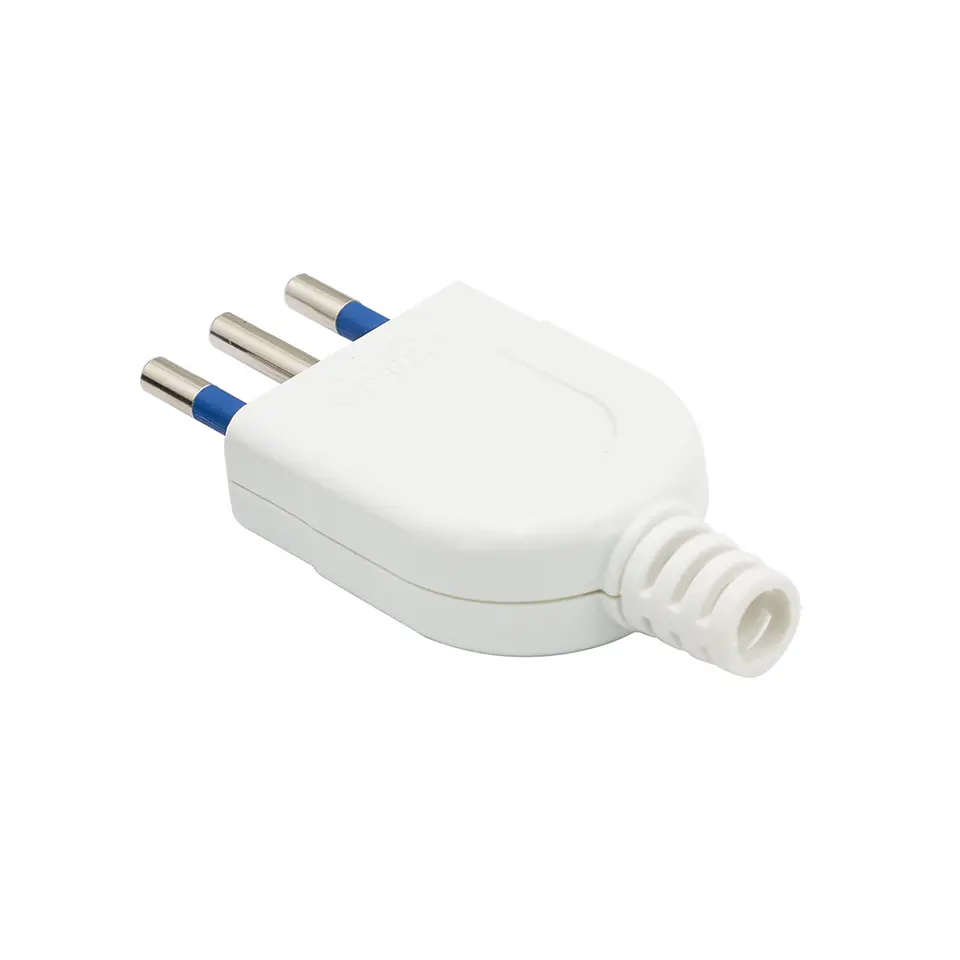 Enchufe Macho Vertical Blanco Philco 2P+T 79304 2500w 3
