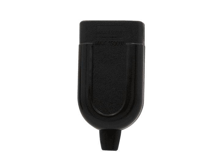 Enchufe Hembra Negro Philco 2P+T 2500w 79303 3