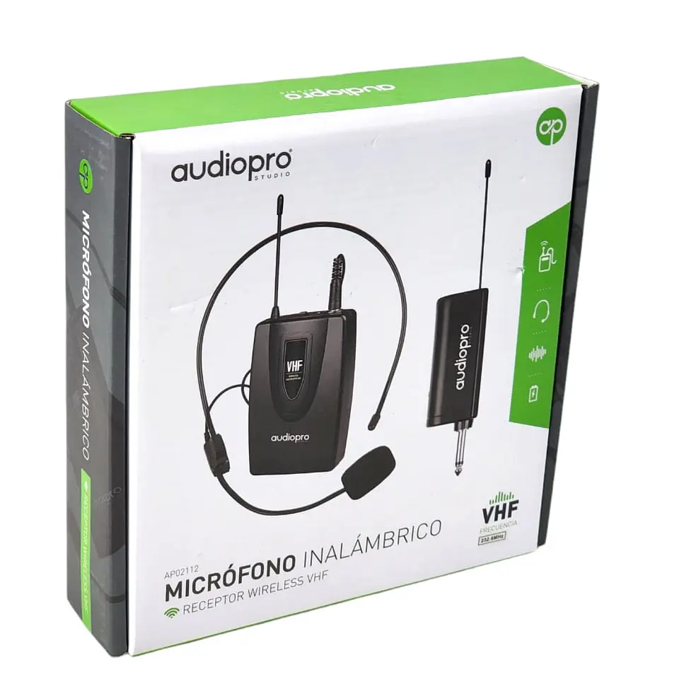 Micrófono inalámbrico Cintillo Audiopro VHF AP02112 5