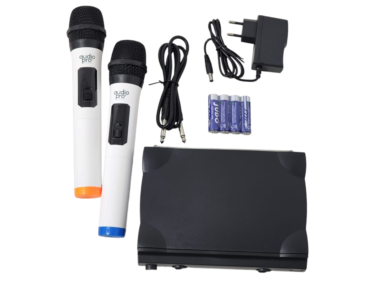 Kit 2 Micrófonos inalámbricos UHF Audiopro AP02040 4