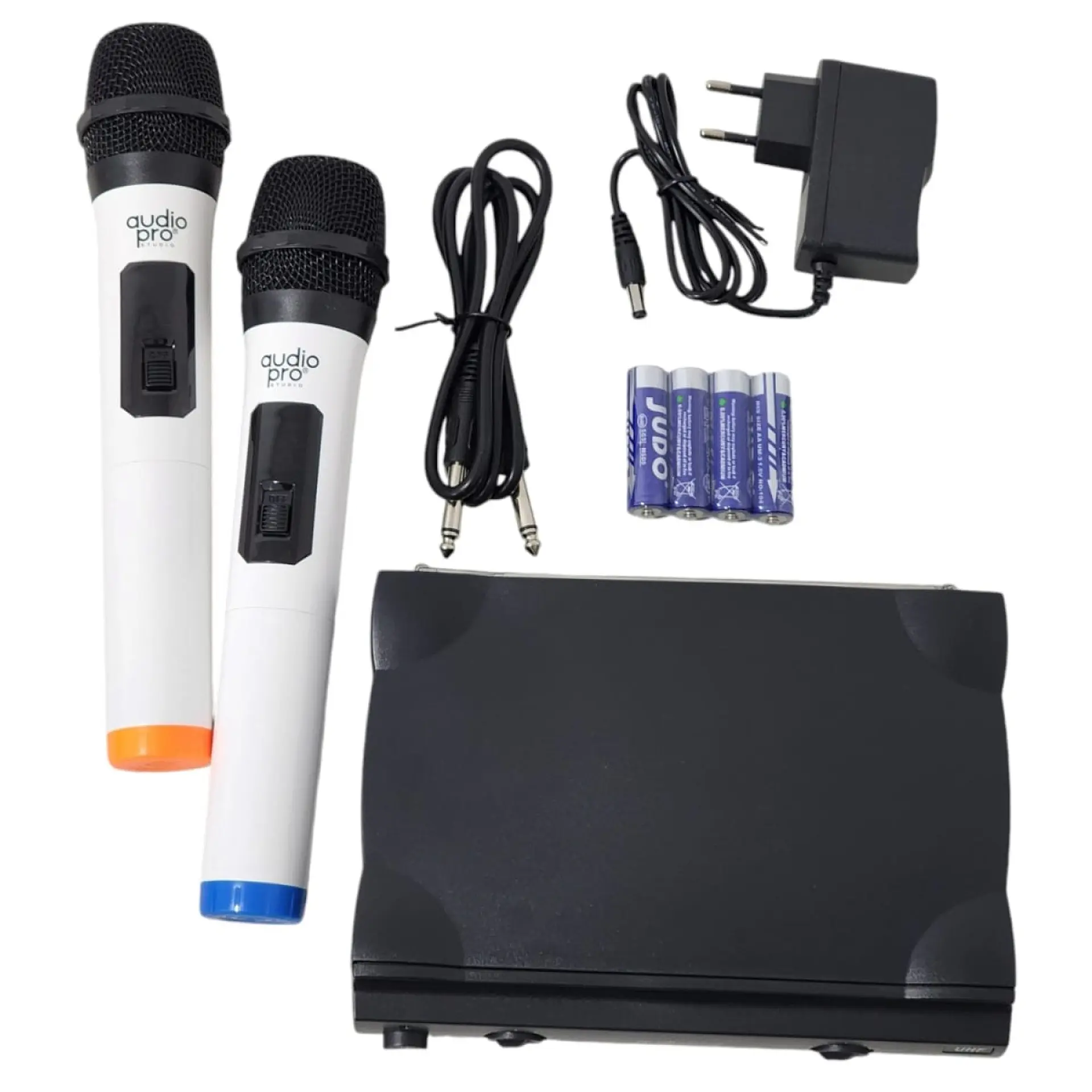 Kit 2 Micrófonos inalámbricos UHF Audiopro AP02040 4