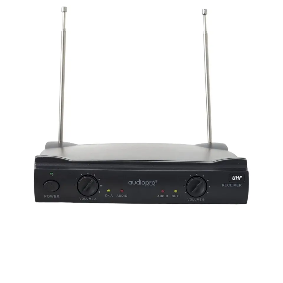 Kit 2 Micrófonos inalámbricos UHF Audiopro AP02040 5