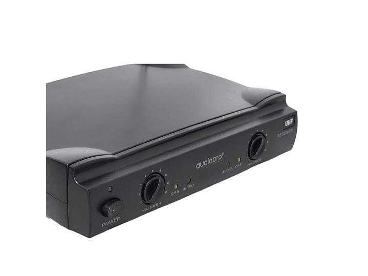 Kit 2 Micrófonos inalámbricos UHF Audiopro AP02040 6