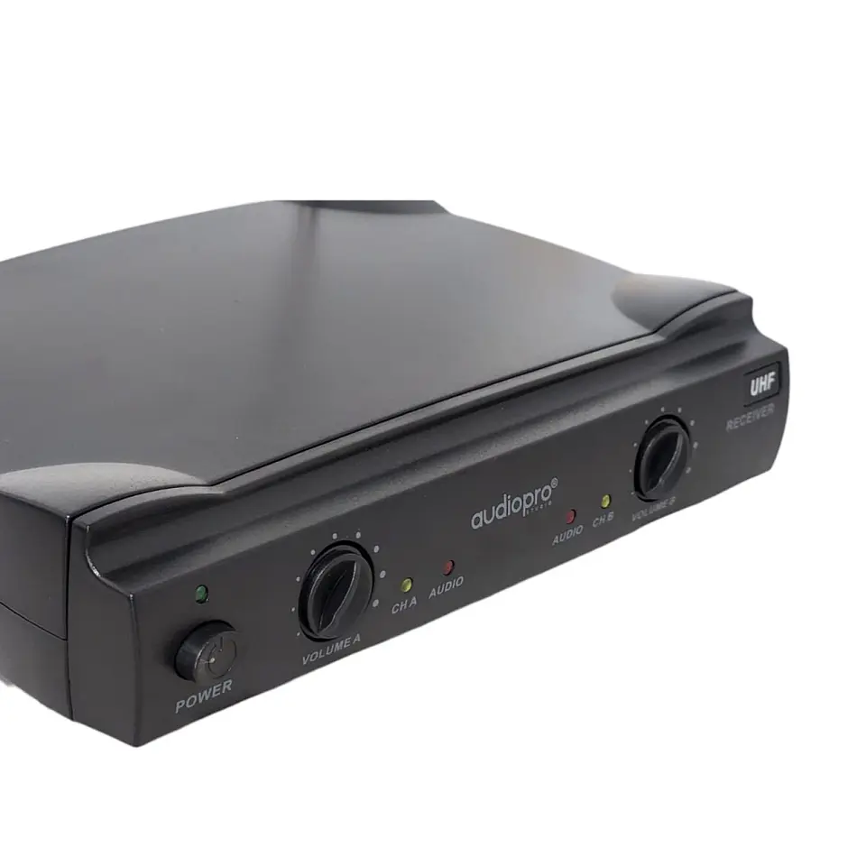 Kit 2 Micrófonos inalámbricos UHF Audiopro AP02040 6