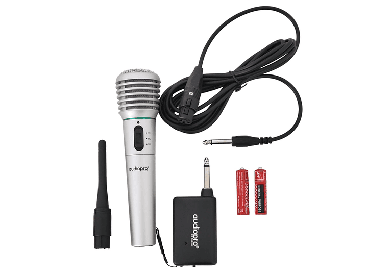 Micrófono Karaoke inalámbrico / Cable Audiopro AP02091 4