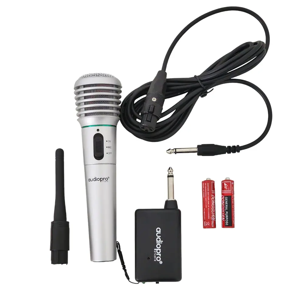 Micrófono Karaoke inalámbrico / Cable Audiopro AP02091 4