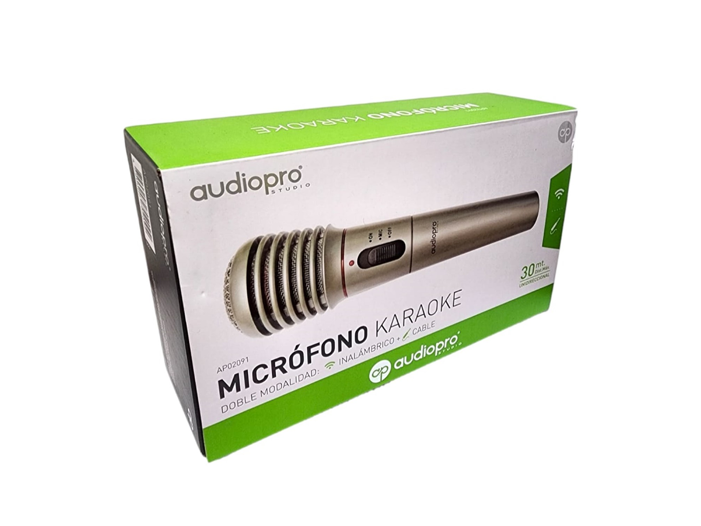 Micrófono Karaoke inalámbrico / Cable Audiopro AP02091 7