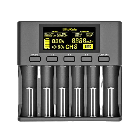 Cargador de Pilas Universal Carga Rápida para 6 Pilas TL110